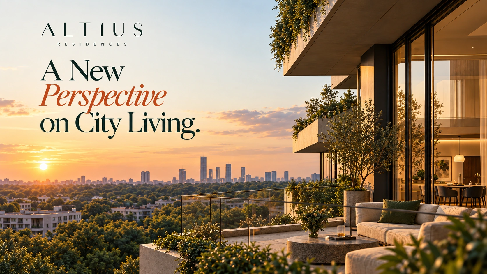 ALTIUS RESIDENCES · The city, at a different pace.