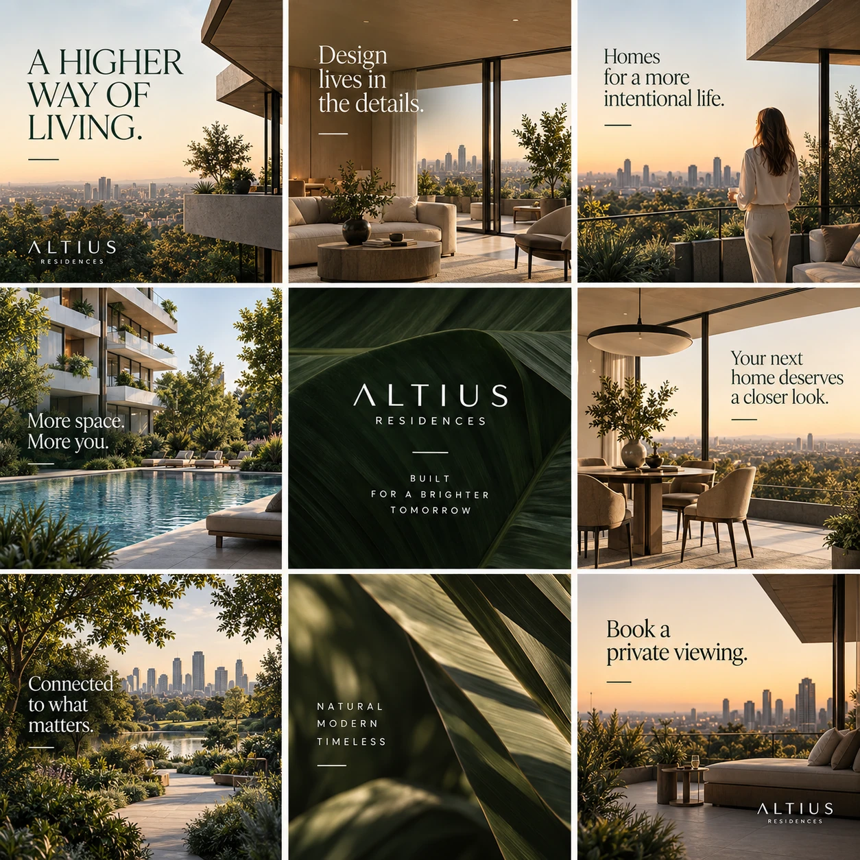 ALTIUS RESIDENCES · Instagram composition · overview