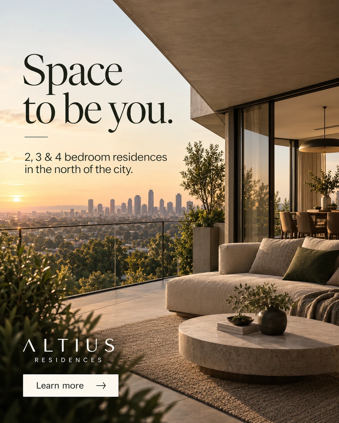 ALTIUS RESIDENCES · Feed · message and context