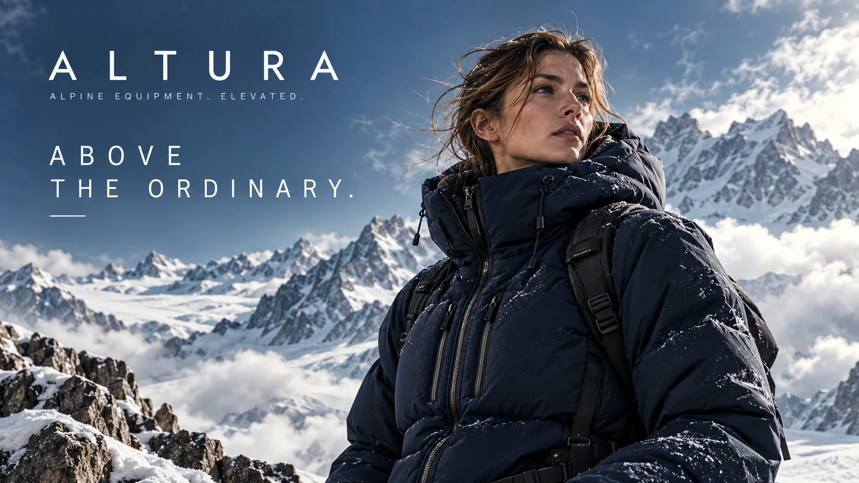 ALTURA · Protection built for the mountains. Worn in the city too.