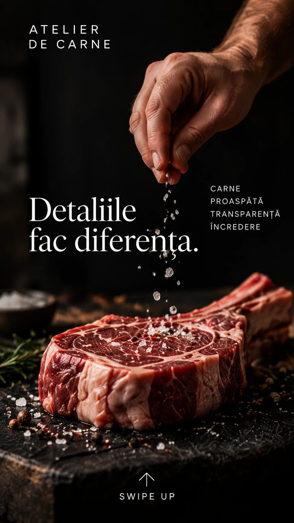 ATELIER DE CARNE · Vertical format · static visual