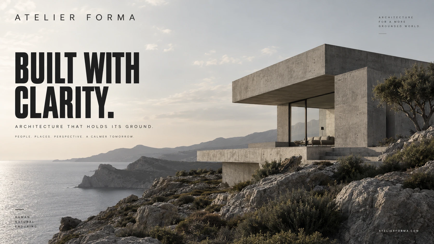 ATELIER FORMA · Space explains a way of thinking.
