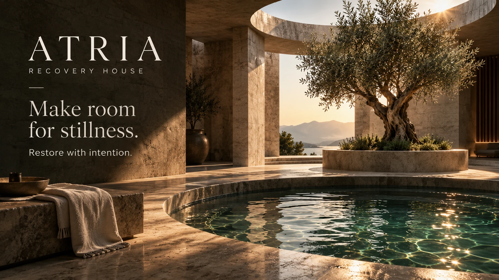ATRIA RECOVERY HOUSE · A place to find your rhythm again.