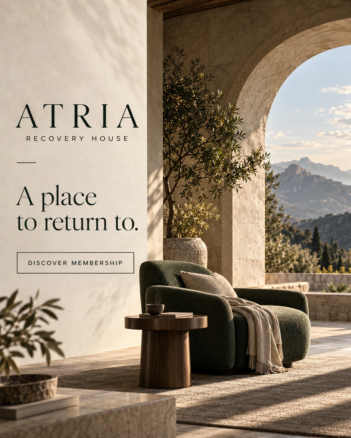 ATRIA RECOVERY HOUSE · Feed · message and context