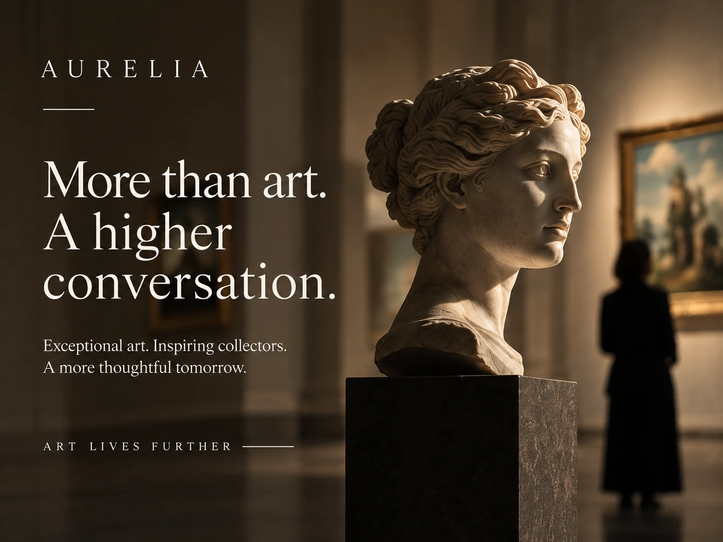 AURELIA · More than art. A higher conversation.