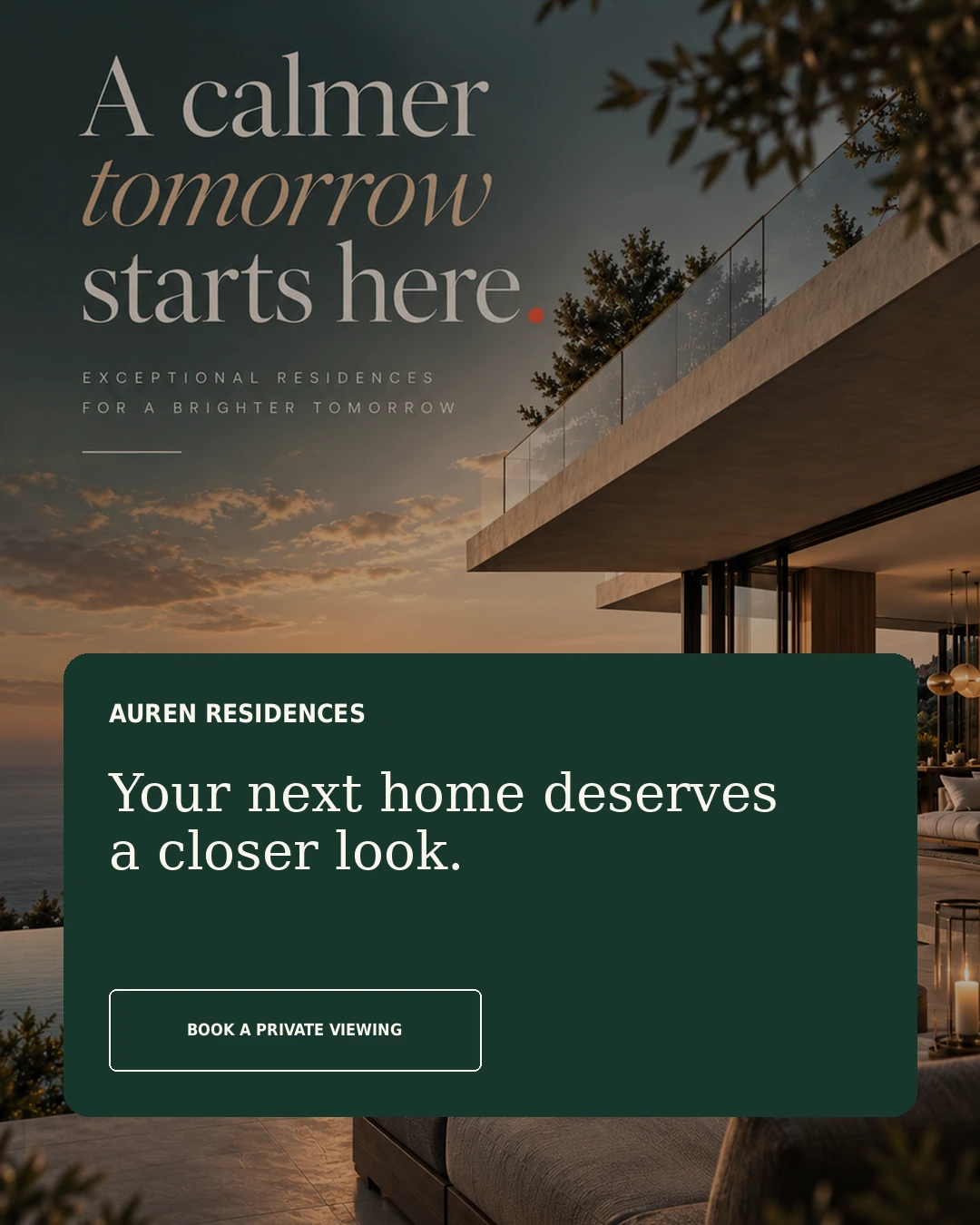 AUREN RESIDENCES · Pasul următor · machetă conceptuală
