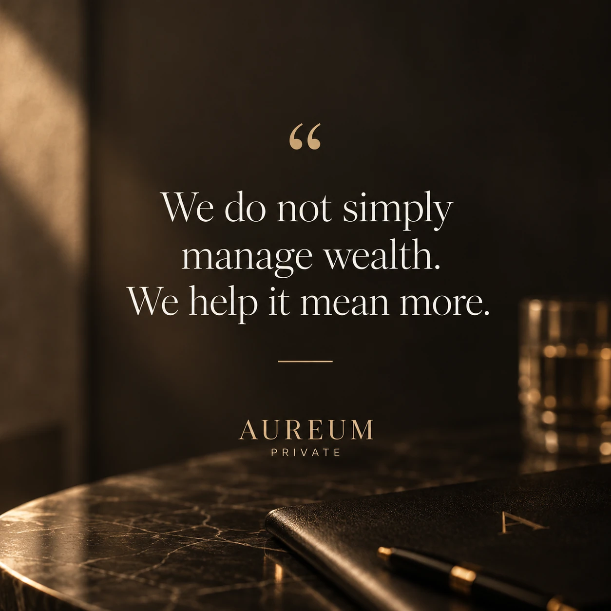 AUREUM PRIVATE · Feed · message and context