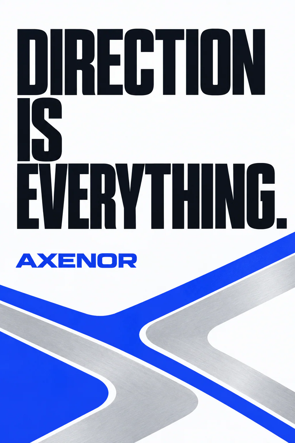AXENOR · Campaign poster · The road