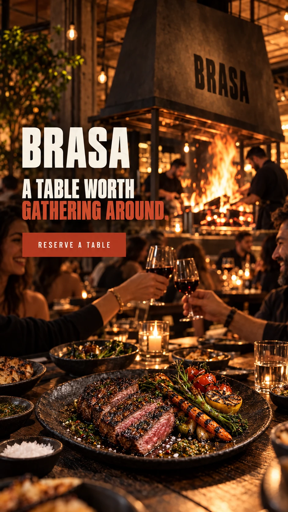 BRASA · Social media 010 · Fire. Food. Company.