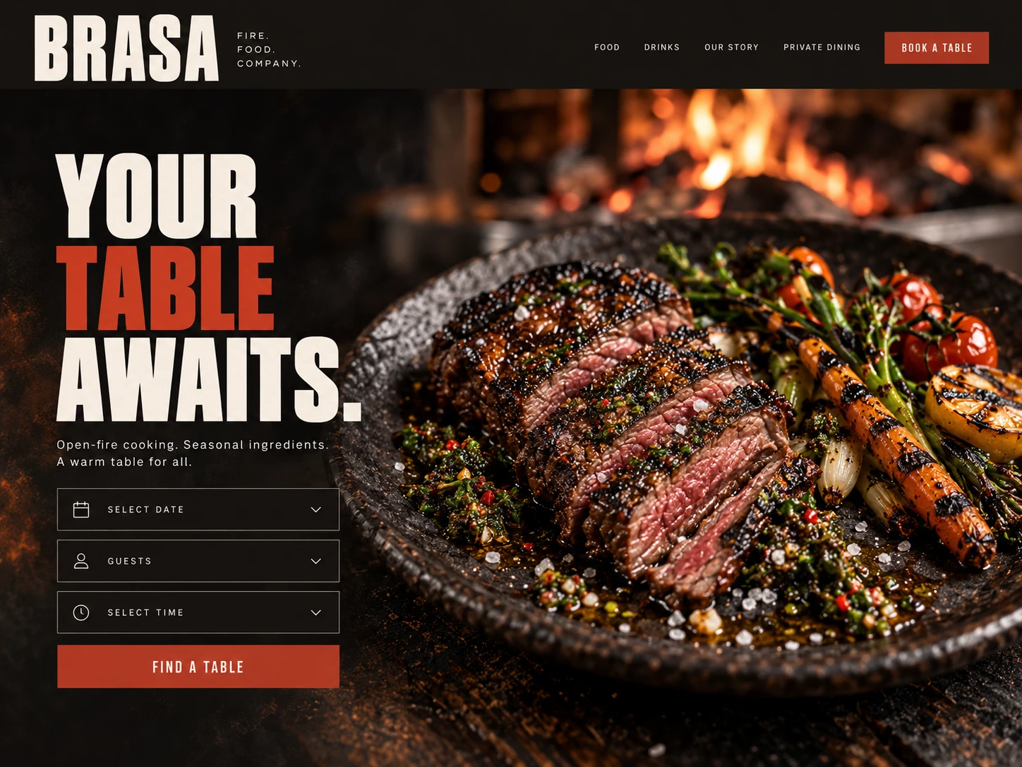 BRASA · The next step · concept mockup