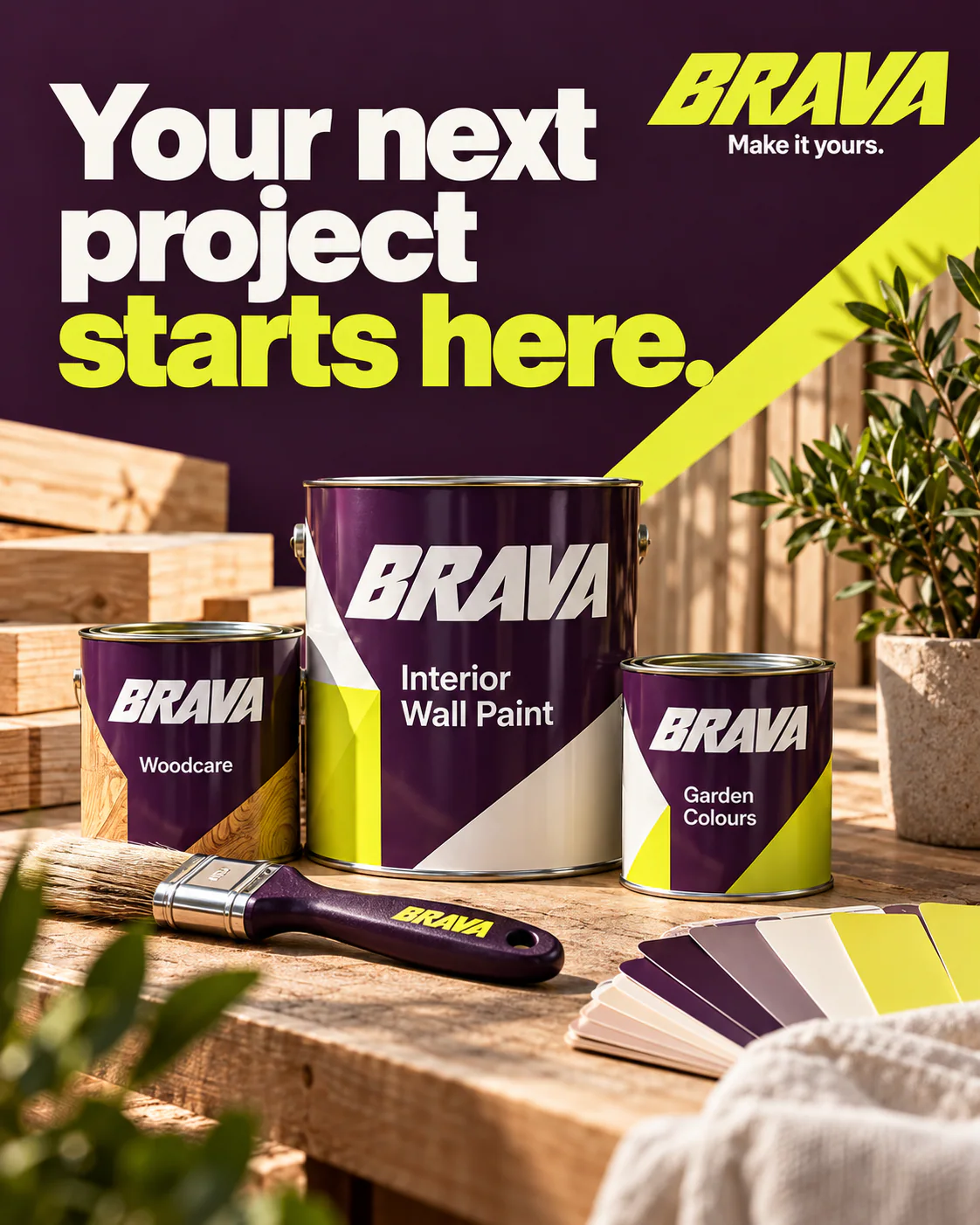 BRAVA · Key visual 2 · Diagonal blocks