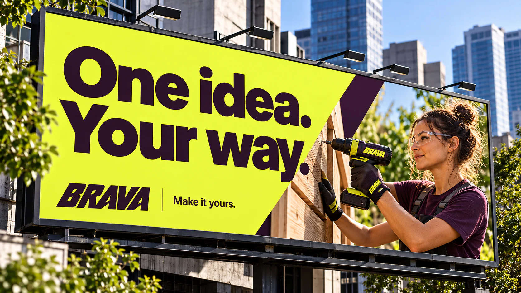 BRAVA · Outdoor · placement mockup