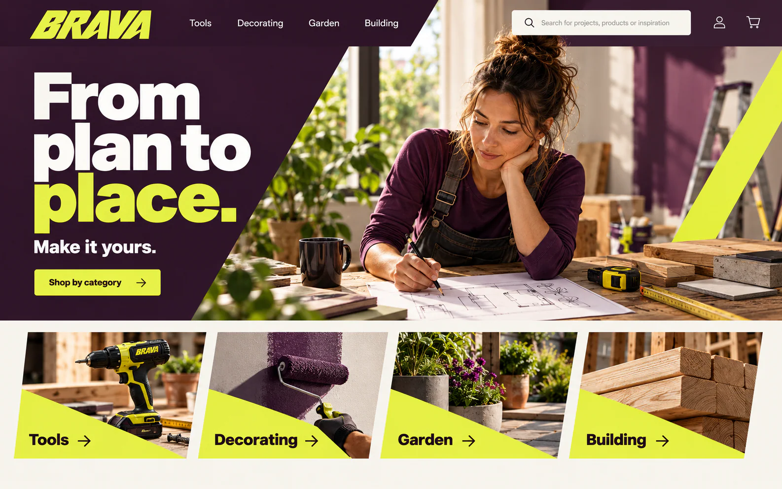 BRAVA · The next step · concept mockup