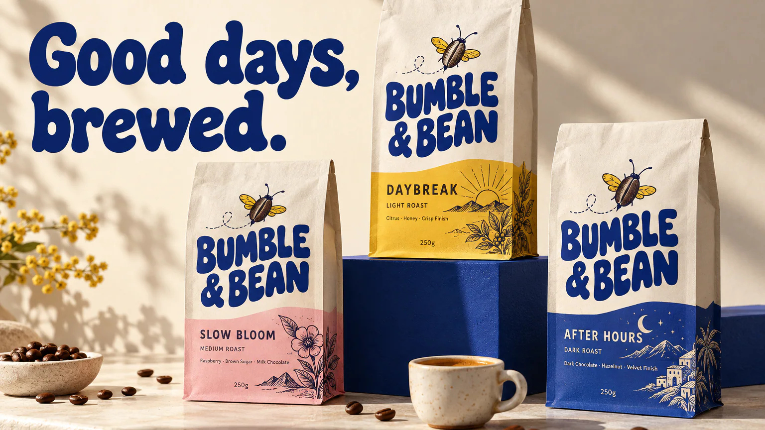 BUMBLE & BEAN · A brighter kind of morning.