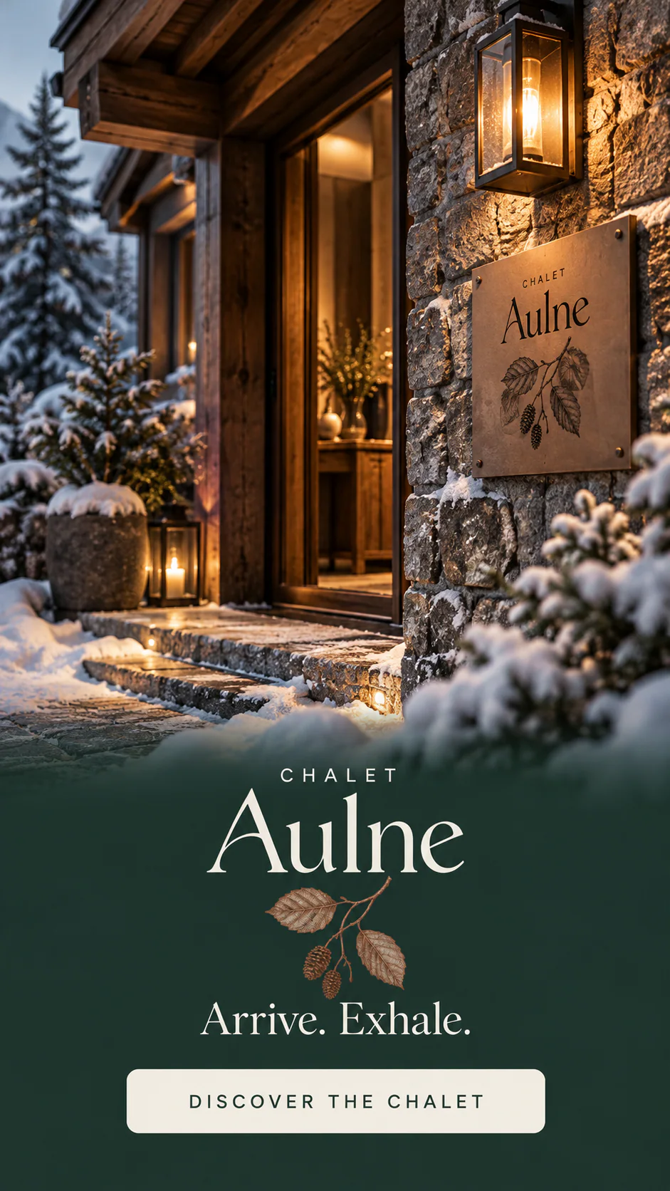 CHALET AULNE · Format vertical · varianta 1