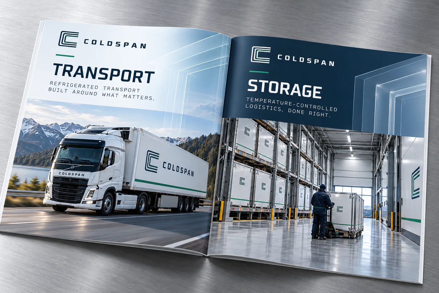 COLDSPAN · Identity in use · mockup