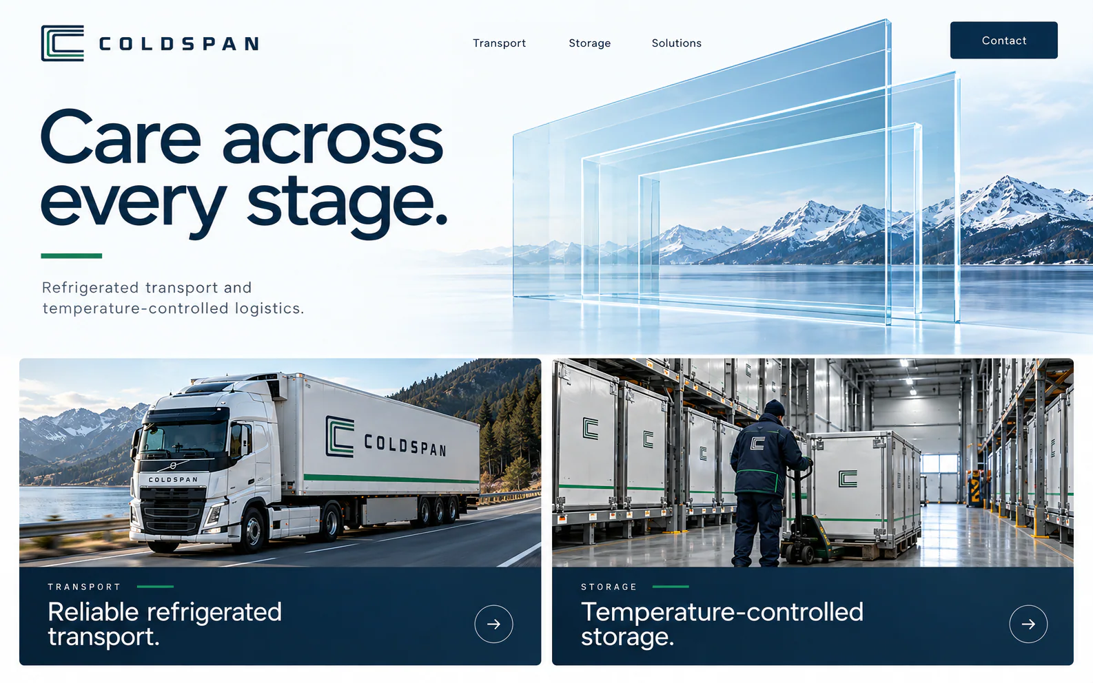COLDSPAN · The next step · concept mockup