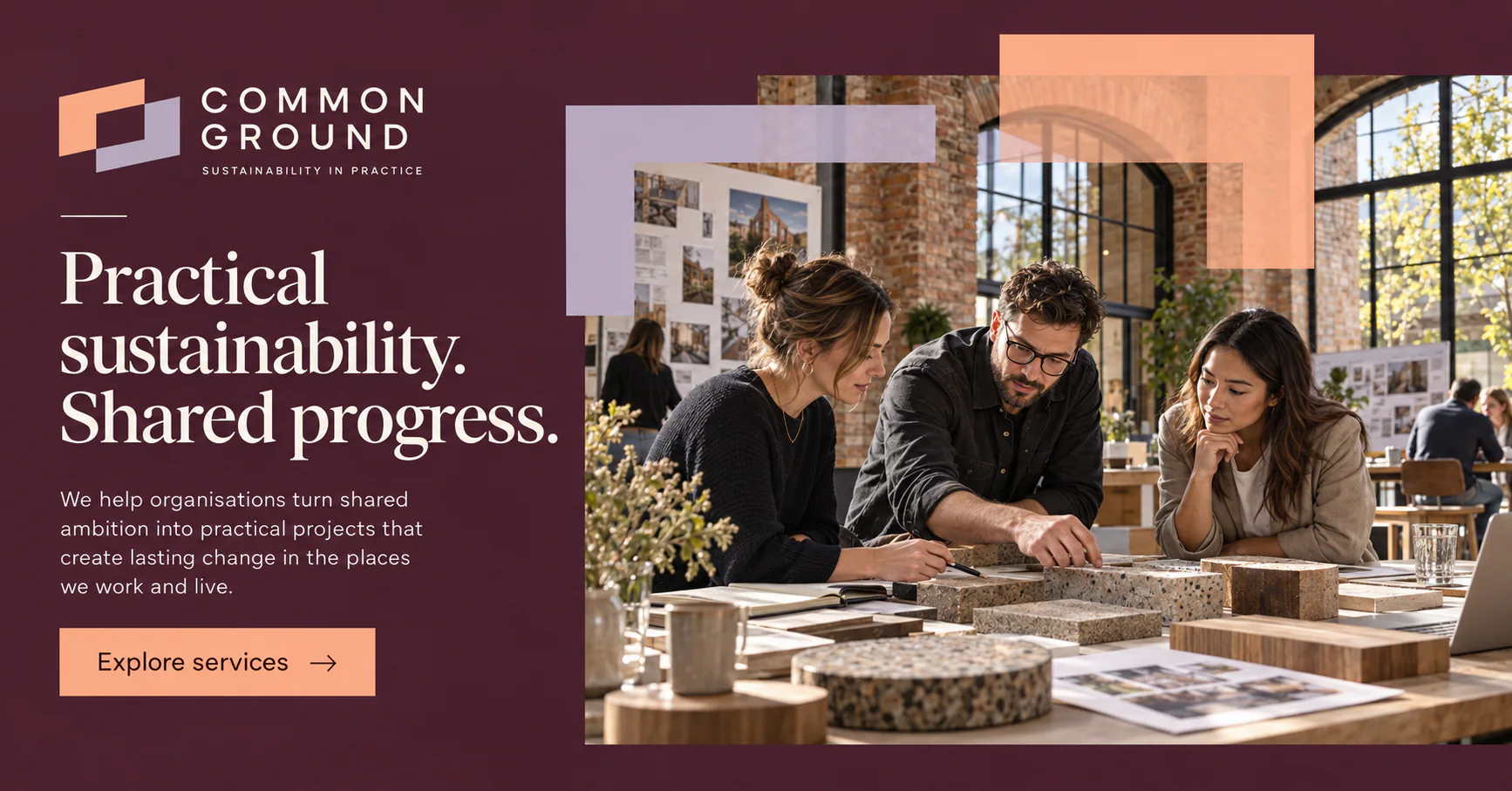 COMMON GROUND · Digital ad · landscape format
