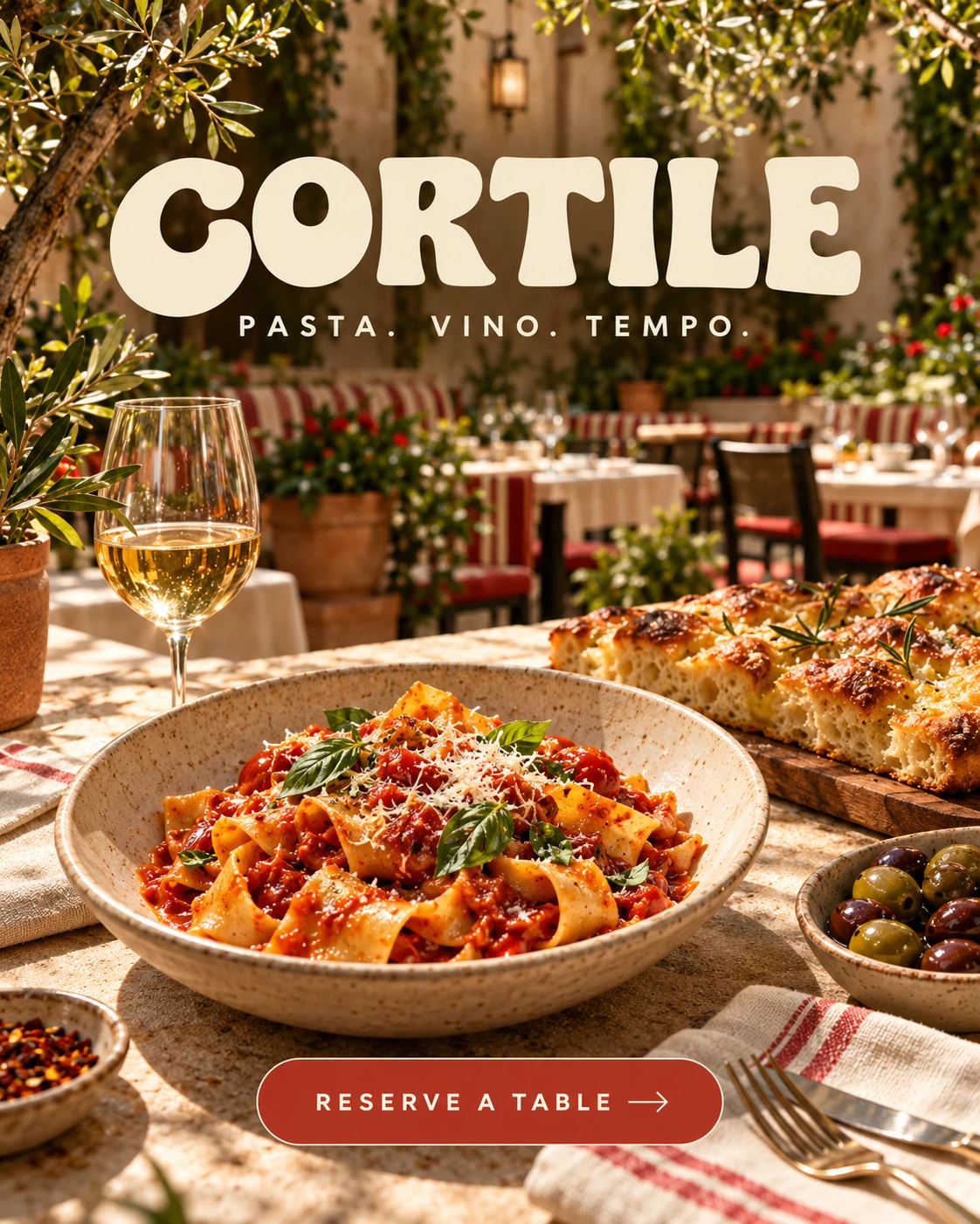 CORTILE · Feed · message and context