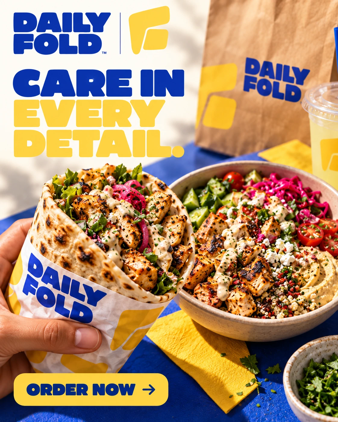 DAILY FOLD · Digital ads / PPC 006 · Good food. On your time.
