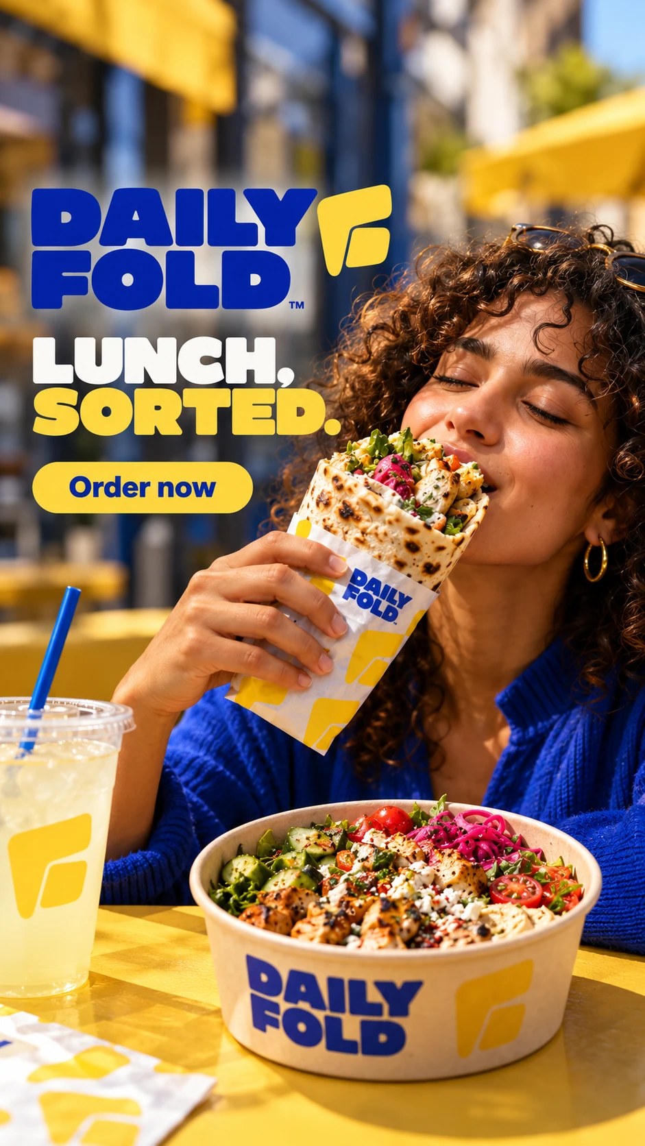 DAILY FOLD · Social media 010 · Good food. On your time.