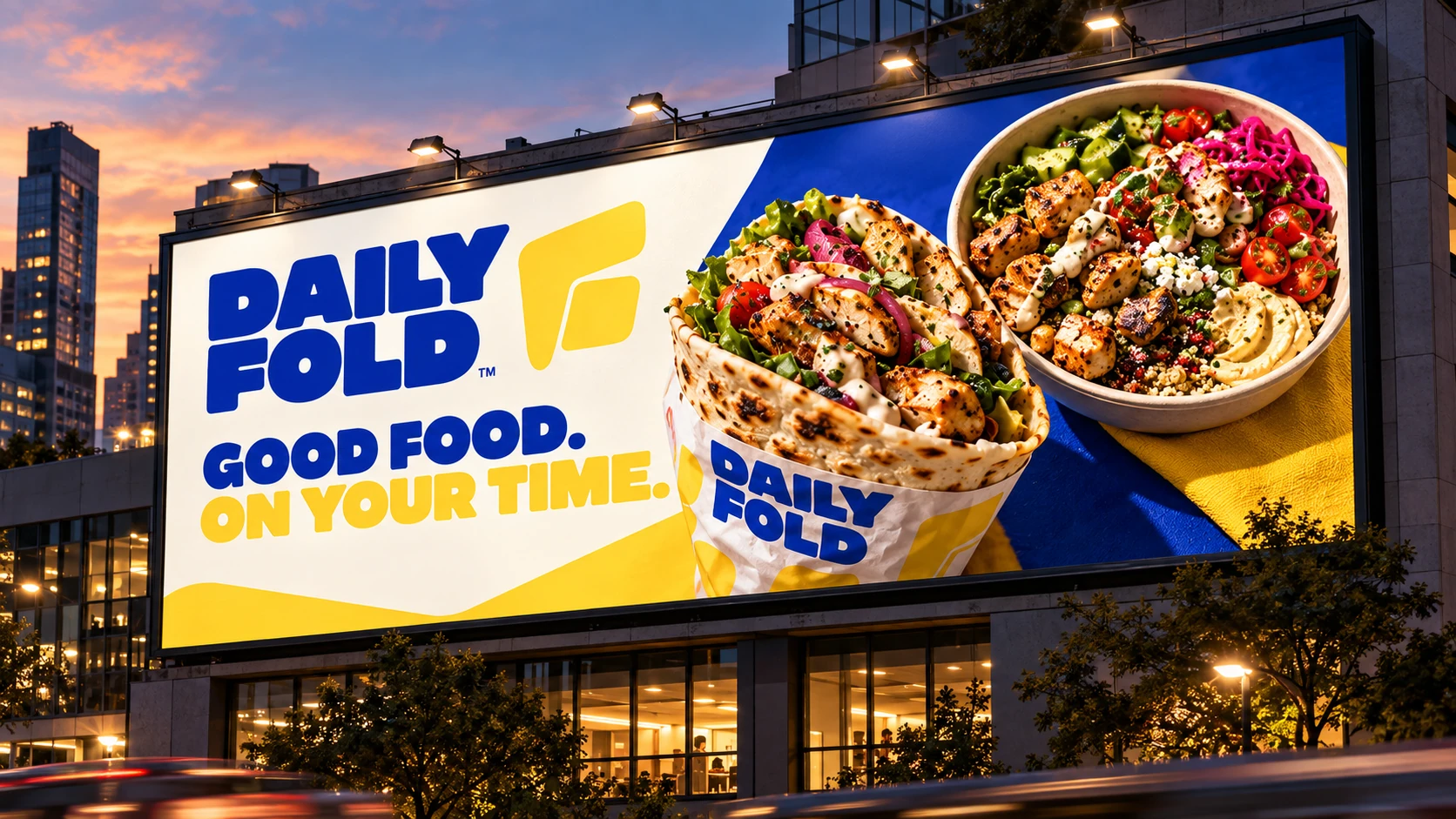 DAILY FOLD · Outdoor · placement mockup