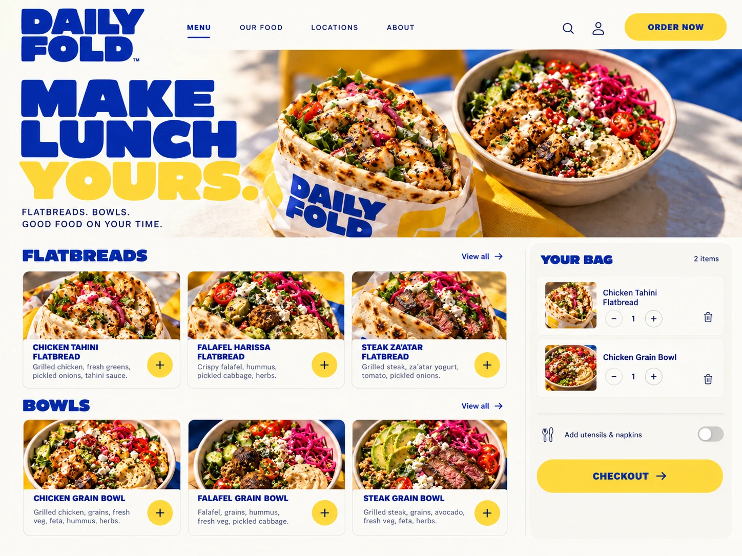 DAILY FOLD · The next step · concept mockup