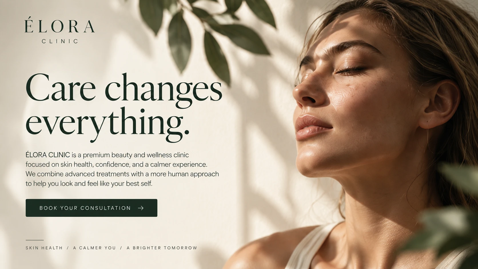ÉLORA CLINIC · Care begins with a conversation.