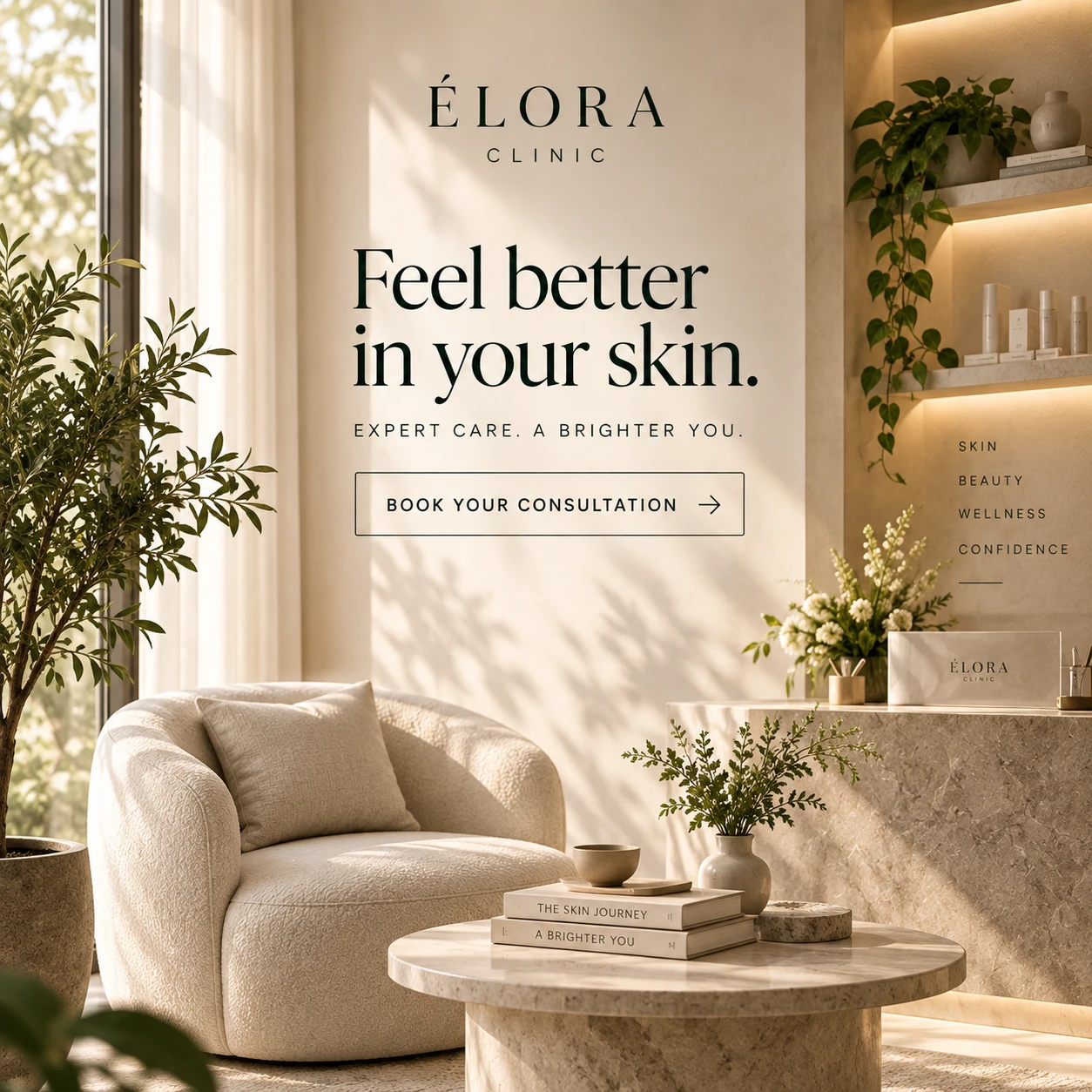 ÉLORA CLINIC · Digital ads / PPC 005 · The clinic and the conversation