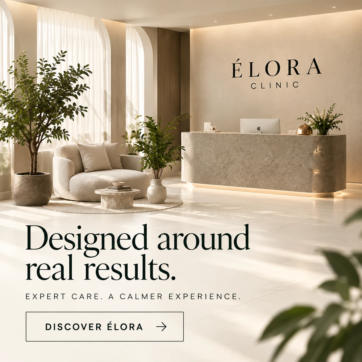 ÉLORA CLINIC · Digital ads / PPC 009 · The clinic and the conversation