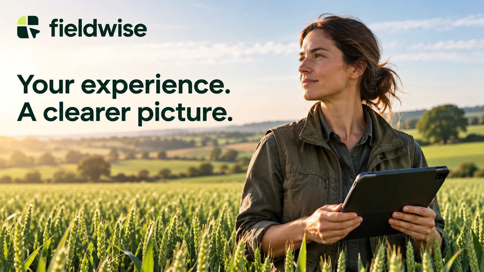 FIELDWISE · Key visual: people and experience · Experience in the field