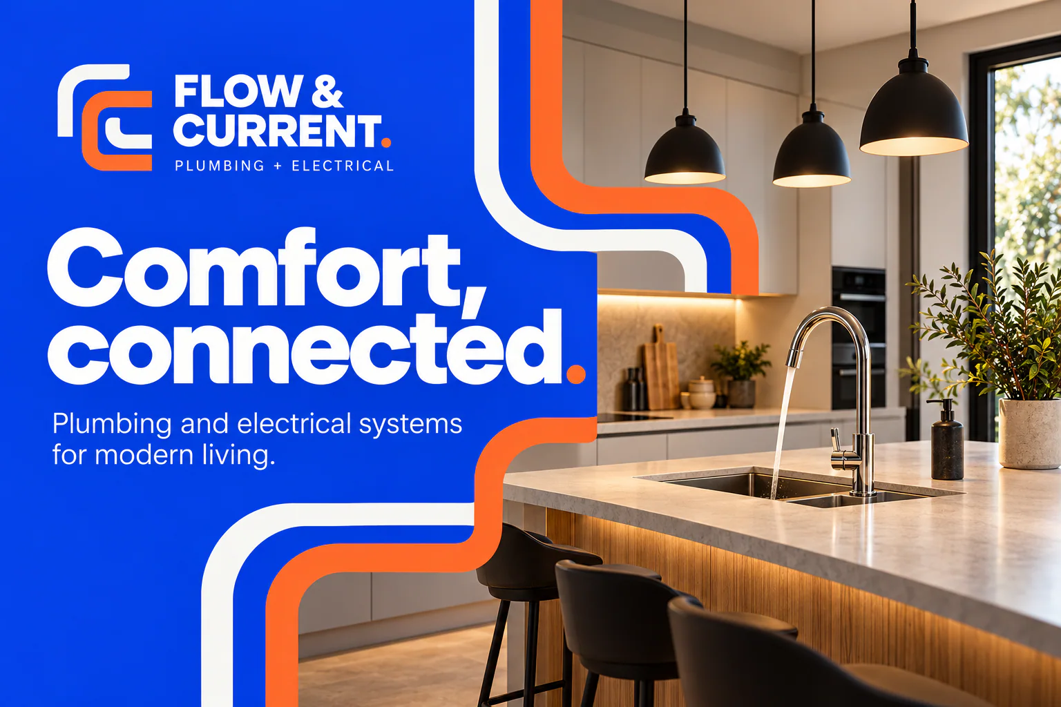FLOW & CURRENT · Comfort, connected.