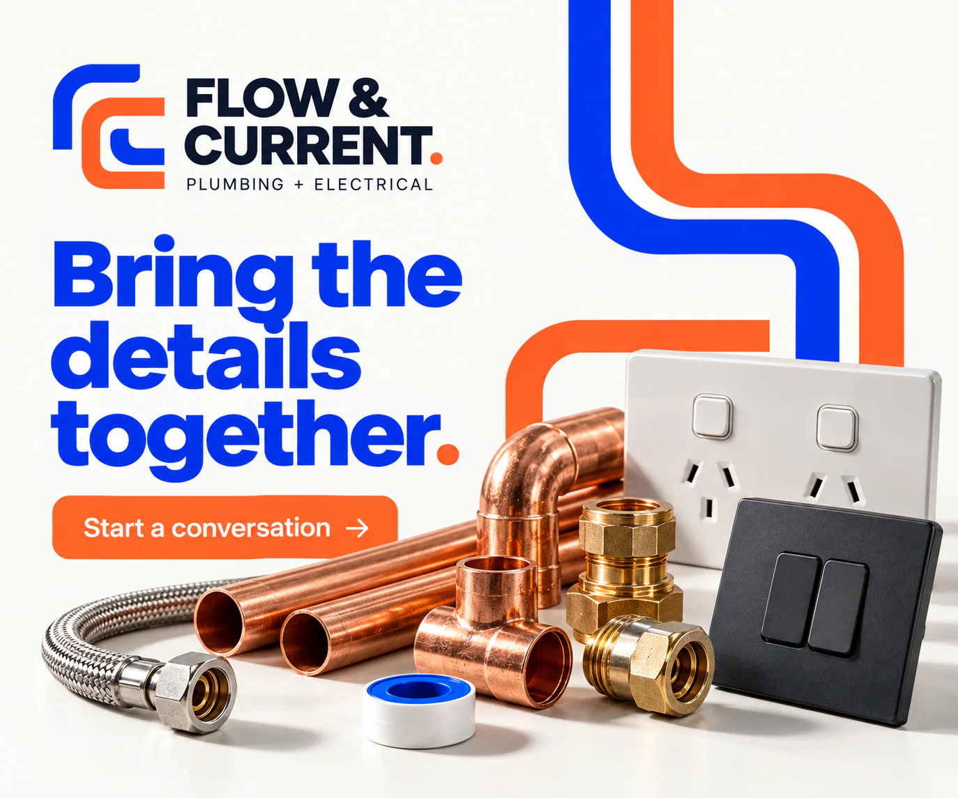 FLOW & CURRENT · Digital ad 5 · The conduit line