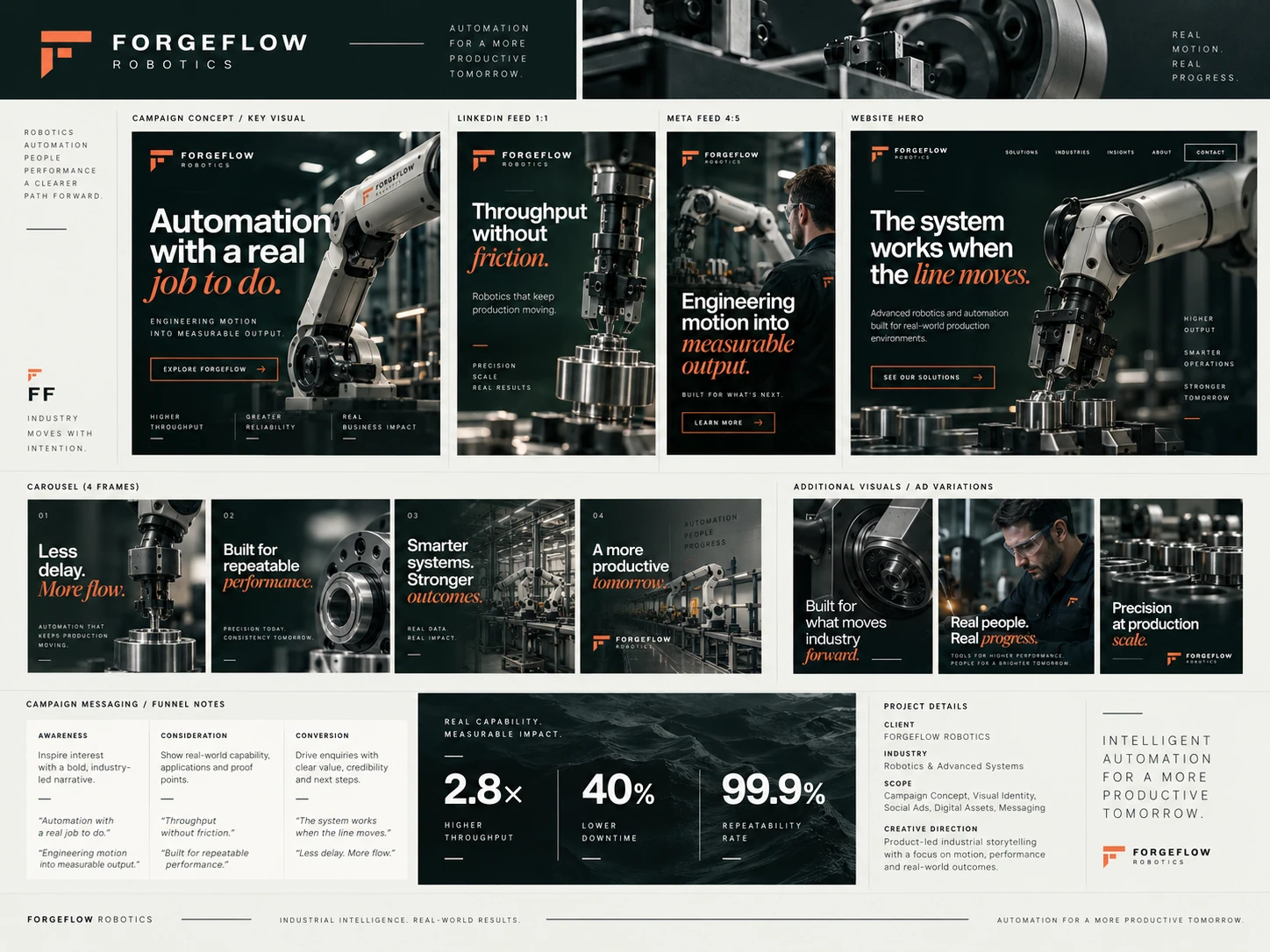FORGEFLOW · Key visuals 001 · The brand world
