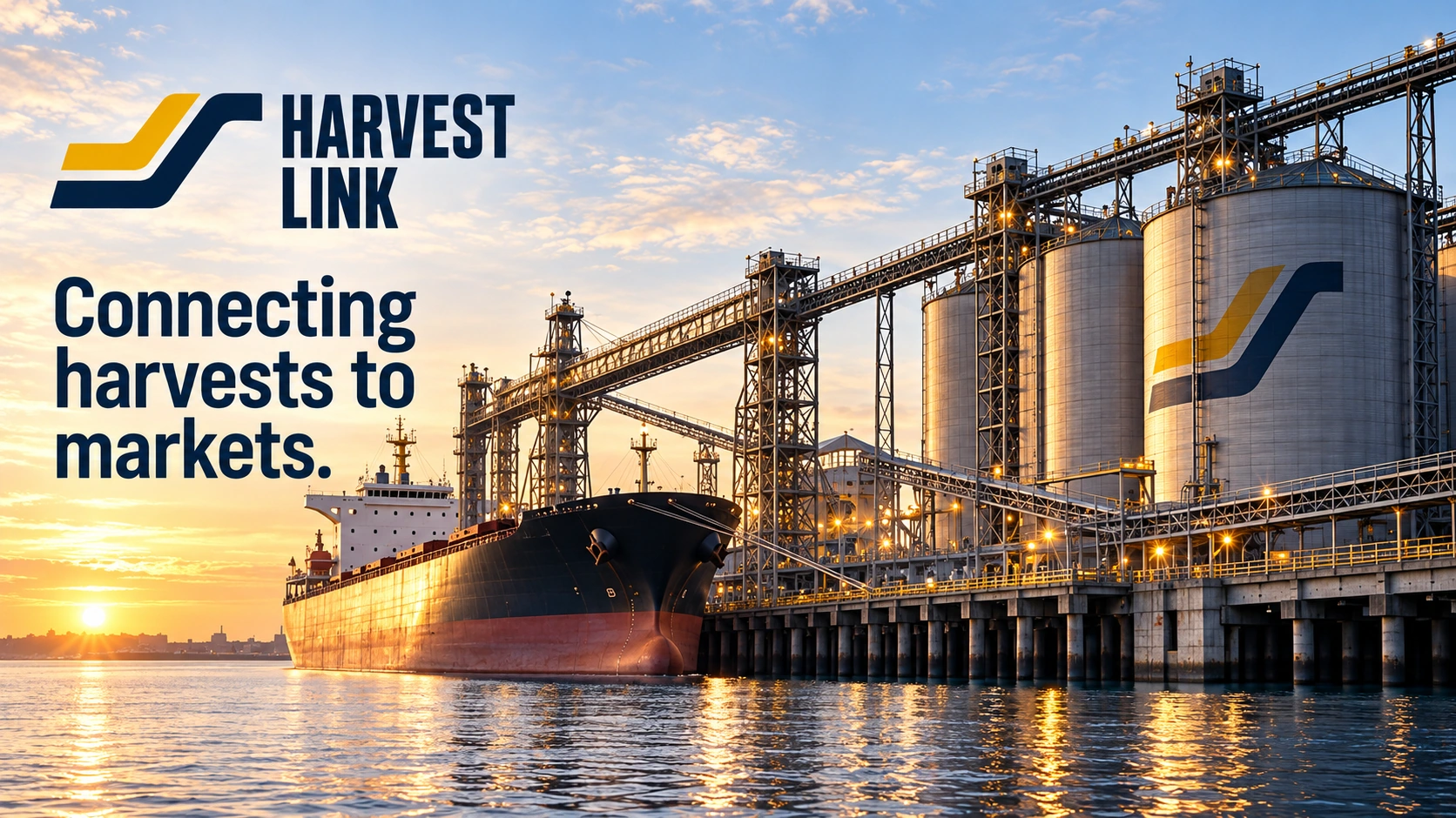 HARVEST LINK · Show where the harvest goes next.