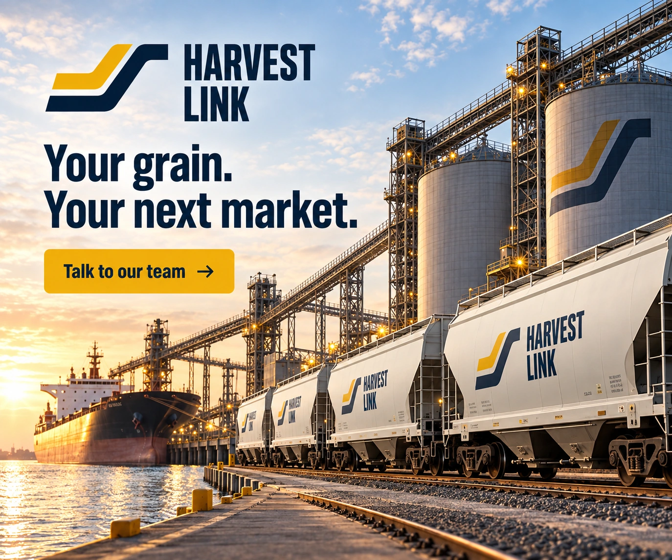 HARVEST LINK · Digital ad · display format
