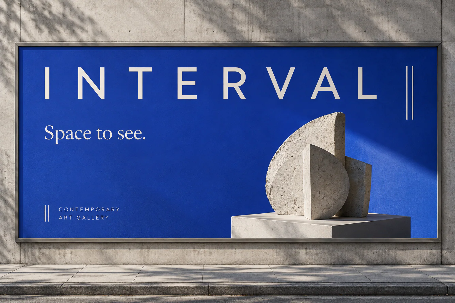 INTERVAL · Outdoor · placement mockup