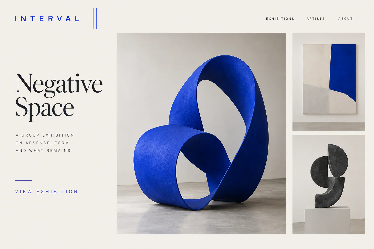 INTERVAL · The next step · concept mockup