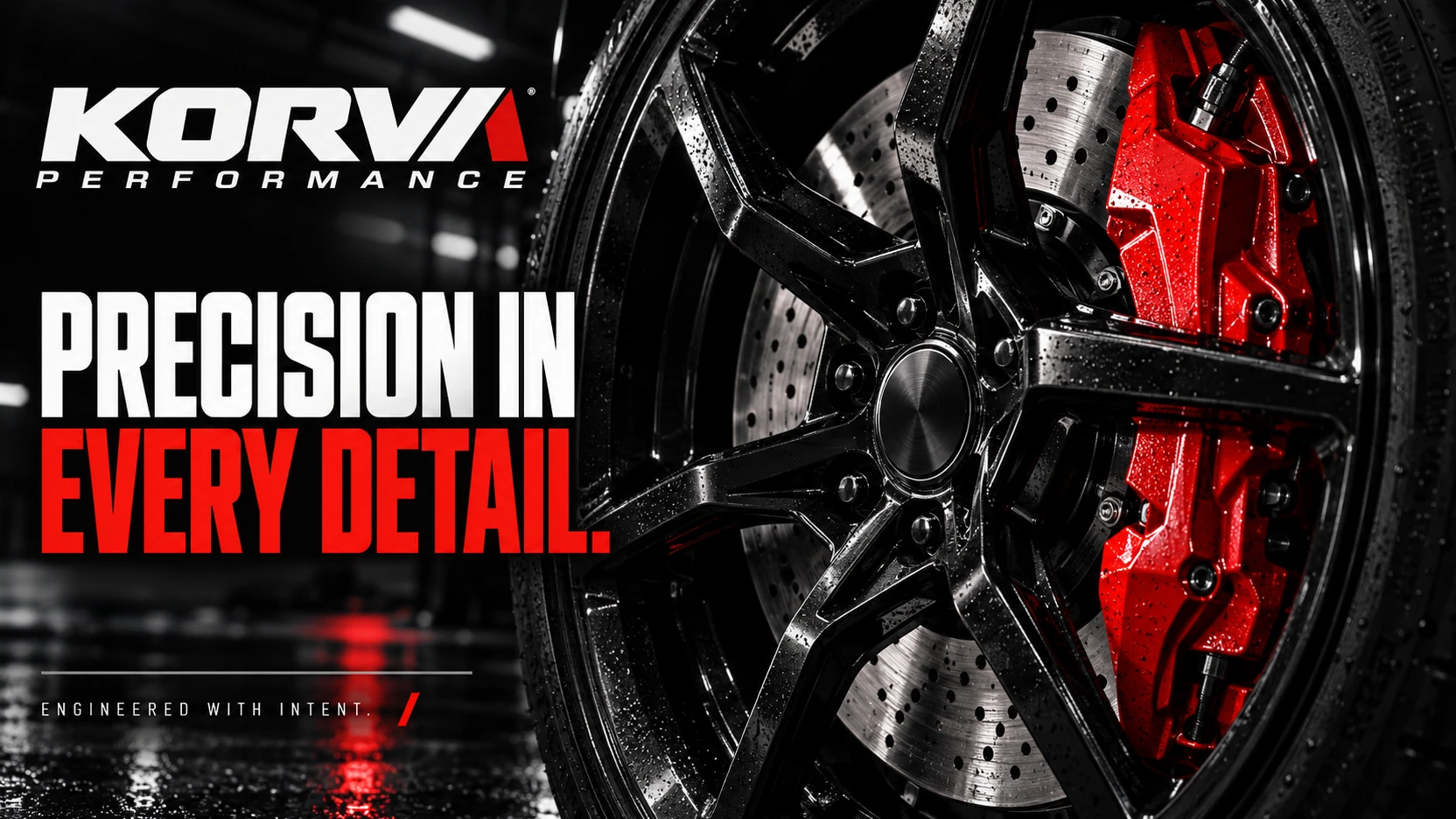 KORVA PERFORMANCE · Key visuals 002 · Components and precision