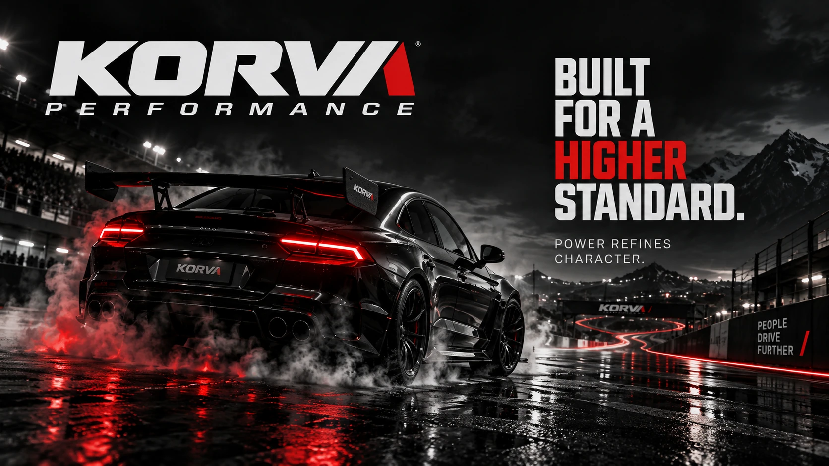 KORVA PERFORMANCE · Key visuals 005 · Racing