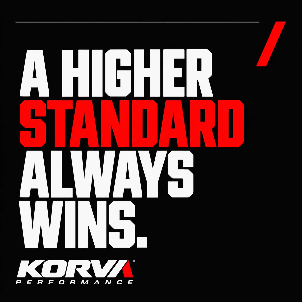 KORVA PERFORMANCE · Post 7 / 9
