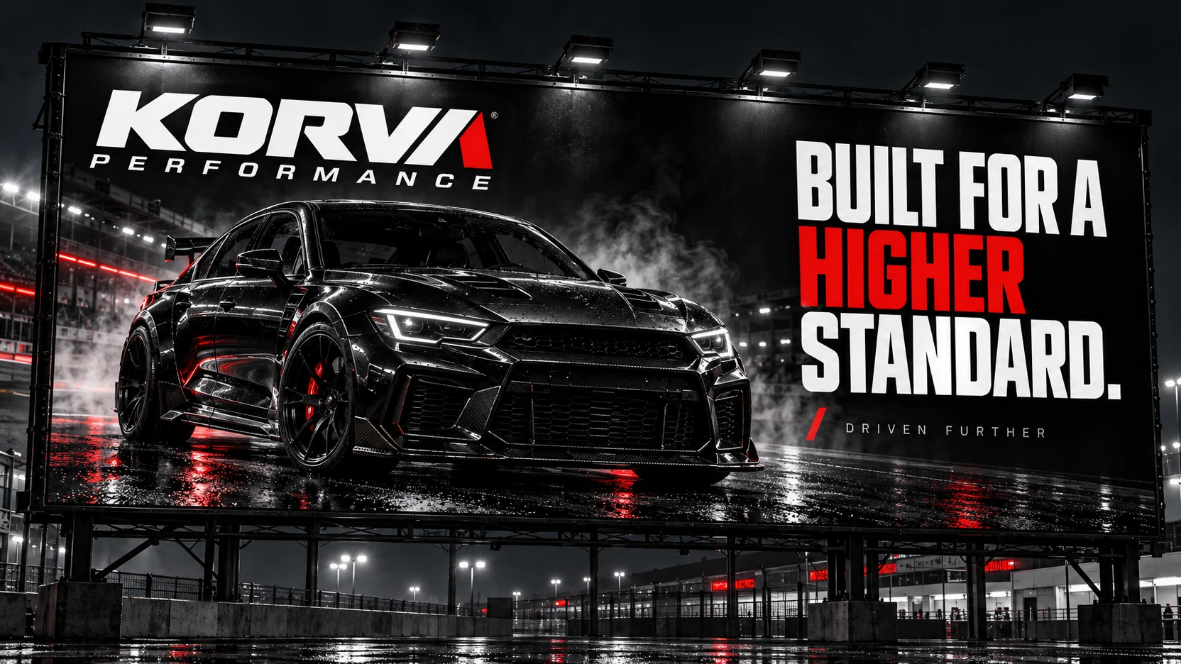 KORVA PERFORMANCE · Outdoor · placement mockup