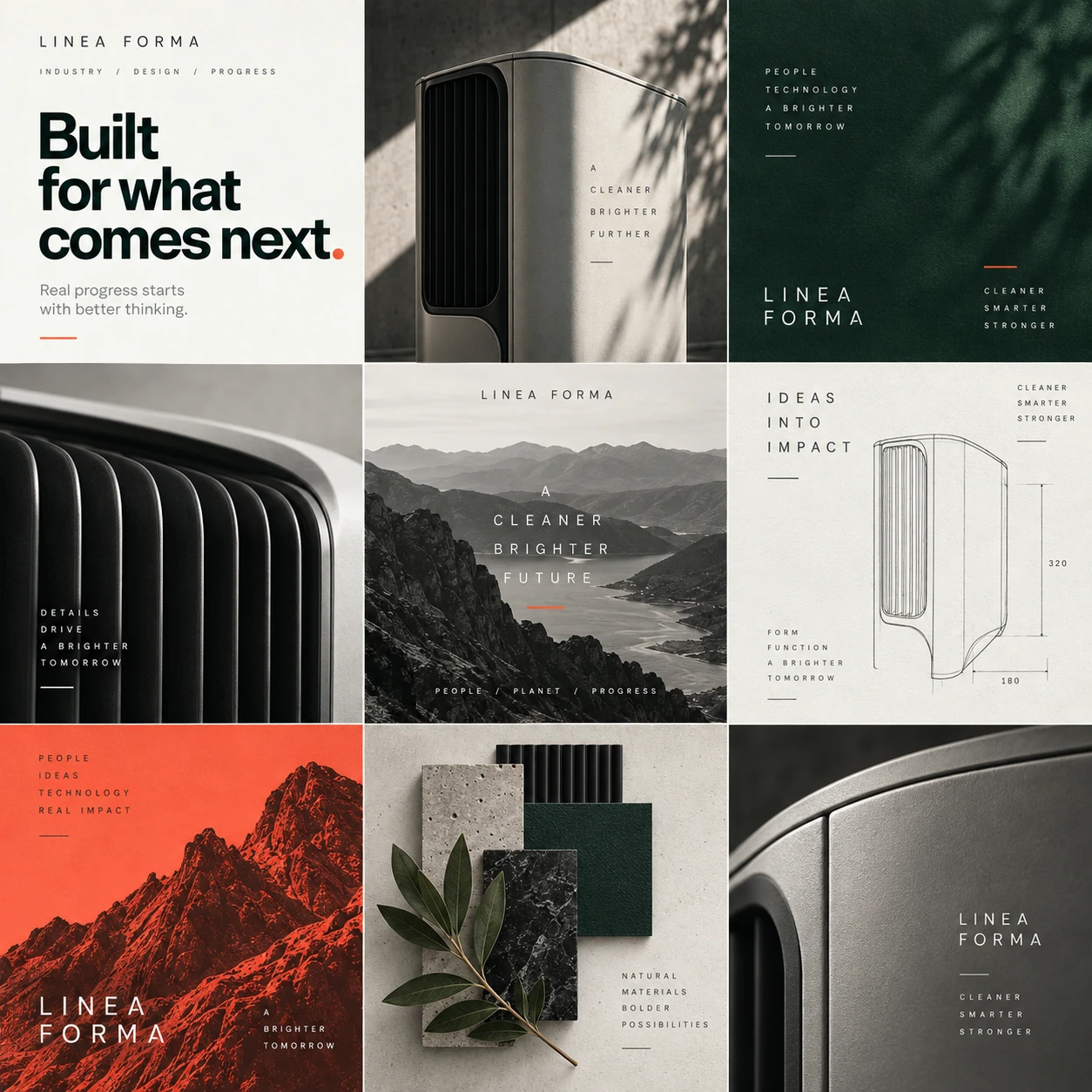 LINEA FORMA · Instagram composition · overview