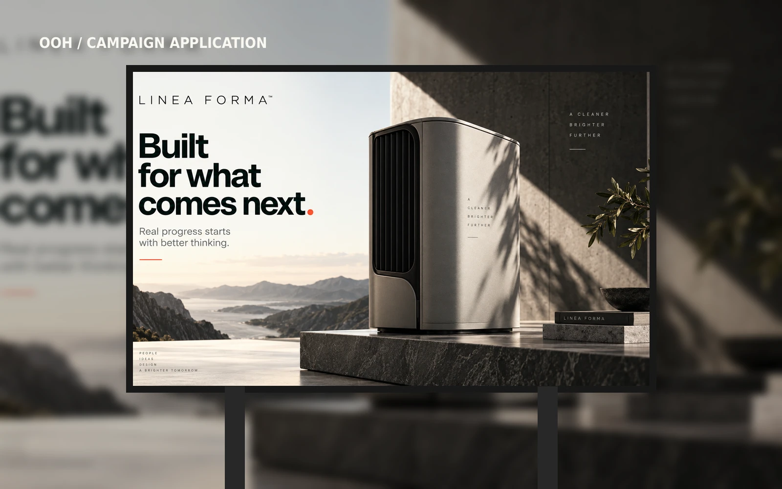 LINEA FORMA · Outdoor · placement mockup
