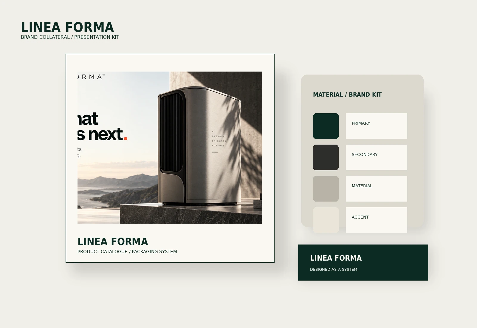 LINEA FORMA · Product and packaging · concept