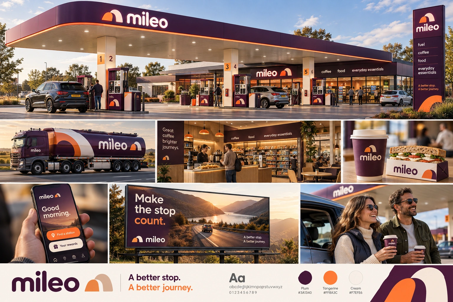 MILEO · Moodboardul direcției · Aplicații comune și planșe