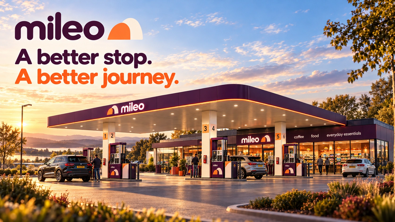 MILEO · Give the stop a place in the journey.