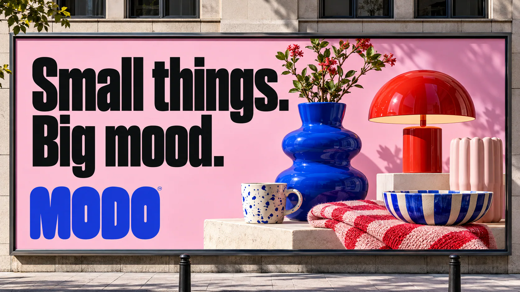 MODO · Outdoor · placement mockup