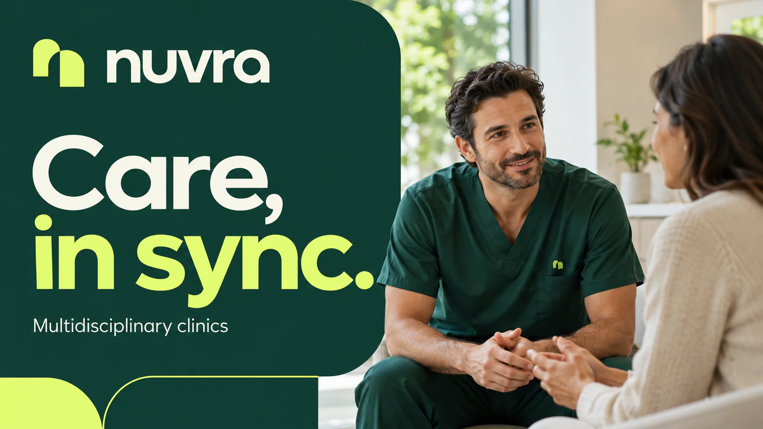NUVRA · Different specialists, one team around the patient.