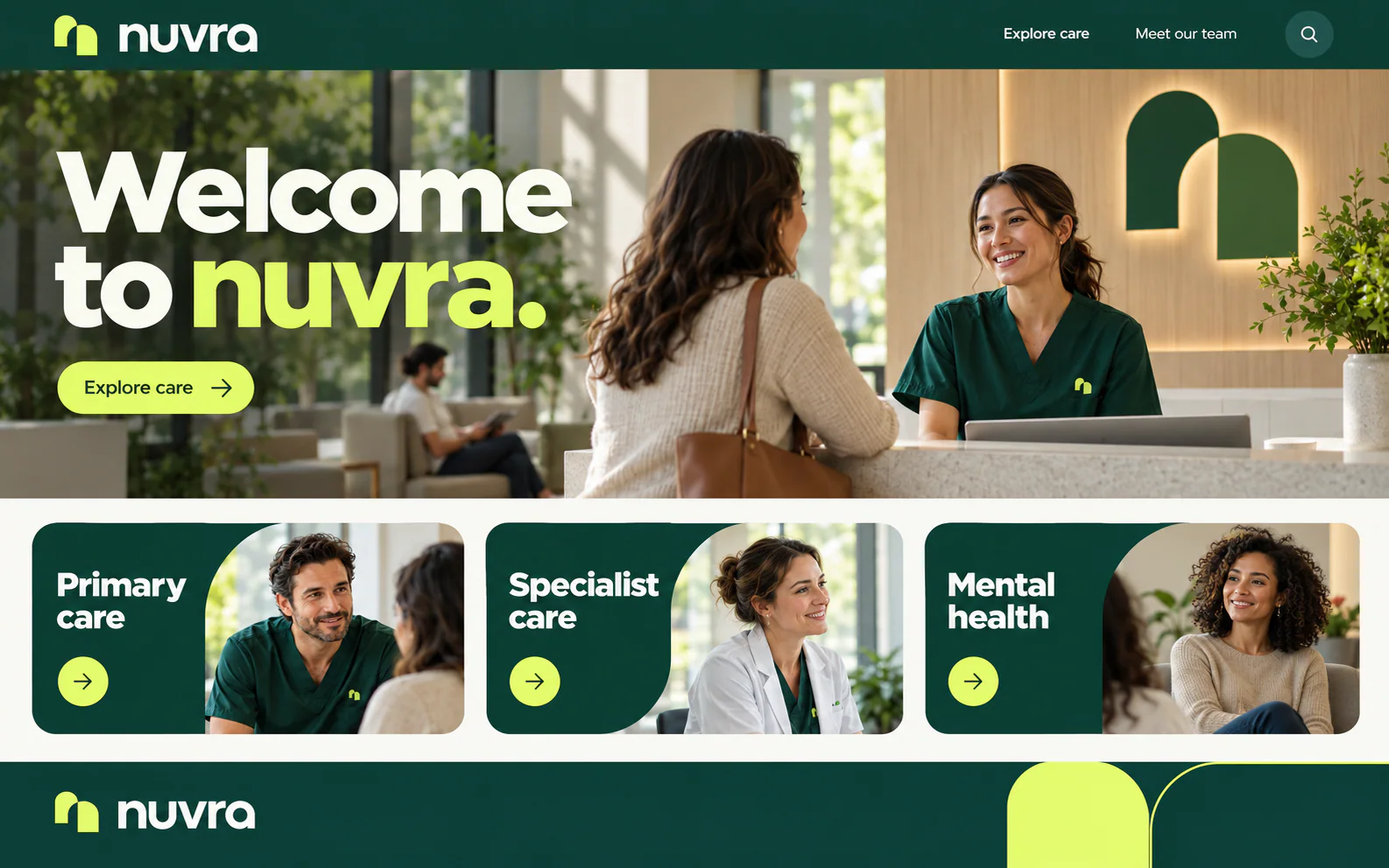 NUVRA · Pasul următor · machetă conceptuală